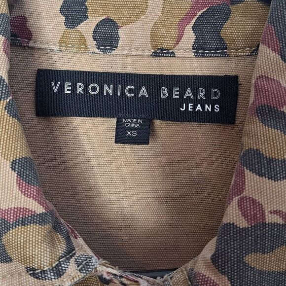 Veronica Beard Jeans Women's Leopard Print Mercer Denim Jacket size XS - Picture 5 of 6